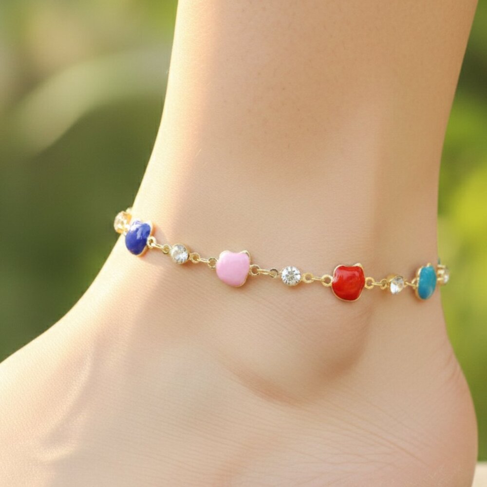 "Elegant Handmade Anklet – Delicate Jewelry for Women, MAR091073